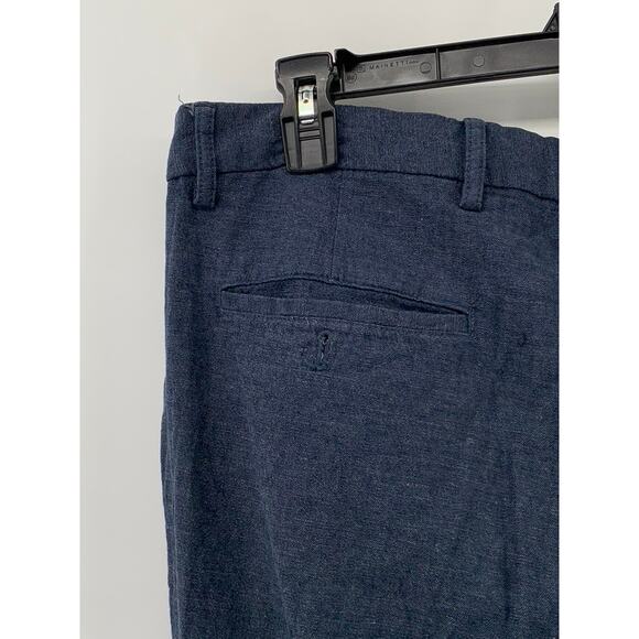 OLD NAVY Men's Navy Linen-Blend Slim-Fit Pant SZ 34X34 - Picture 6 of 12